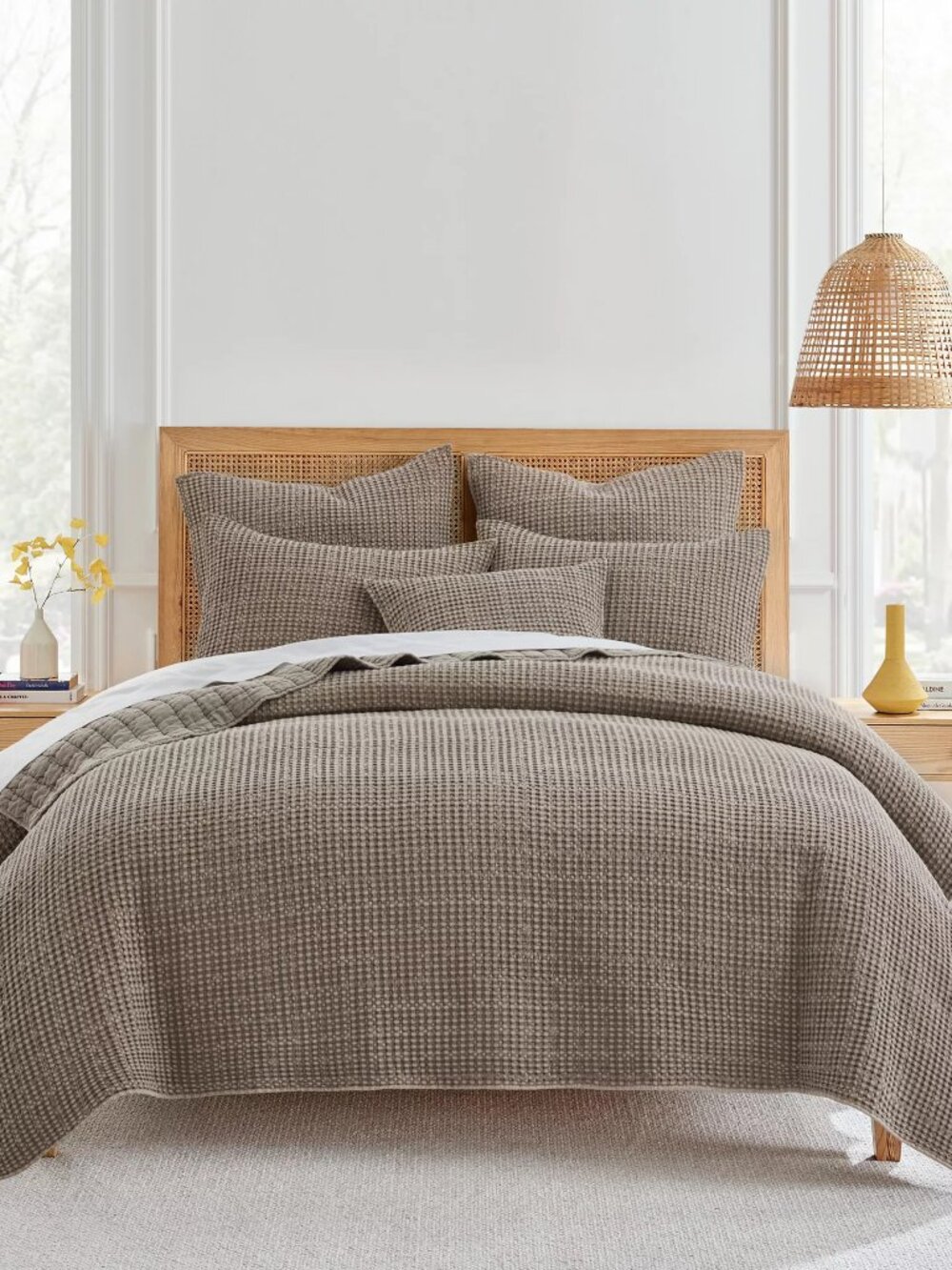 Levtex Home Velvet Stitch Reversible 3-Piece Quilt Set, King/California King